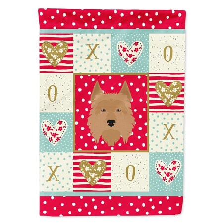 Carolines Treasures 28 x 0.01 x 40 in. Australian Terrier Flag Canvas House Size CK5184CHF